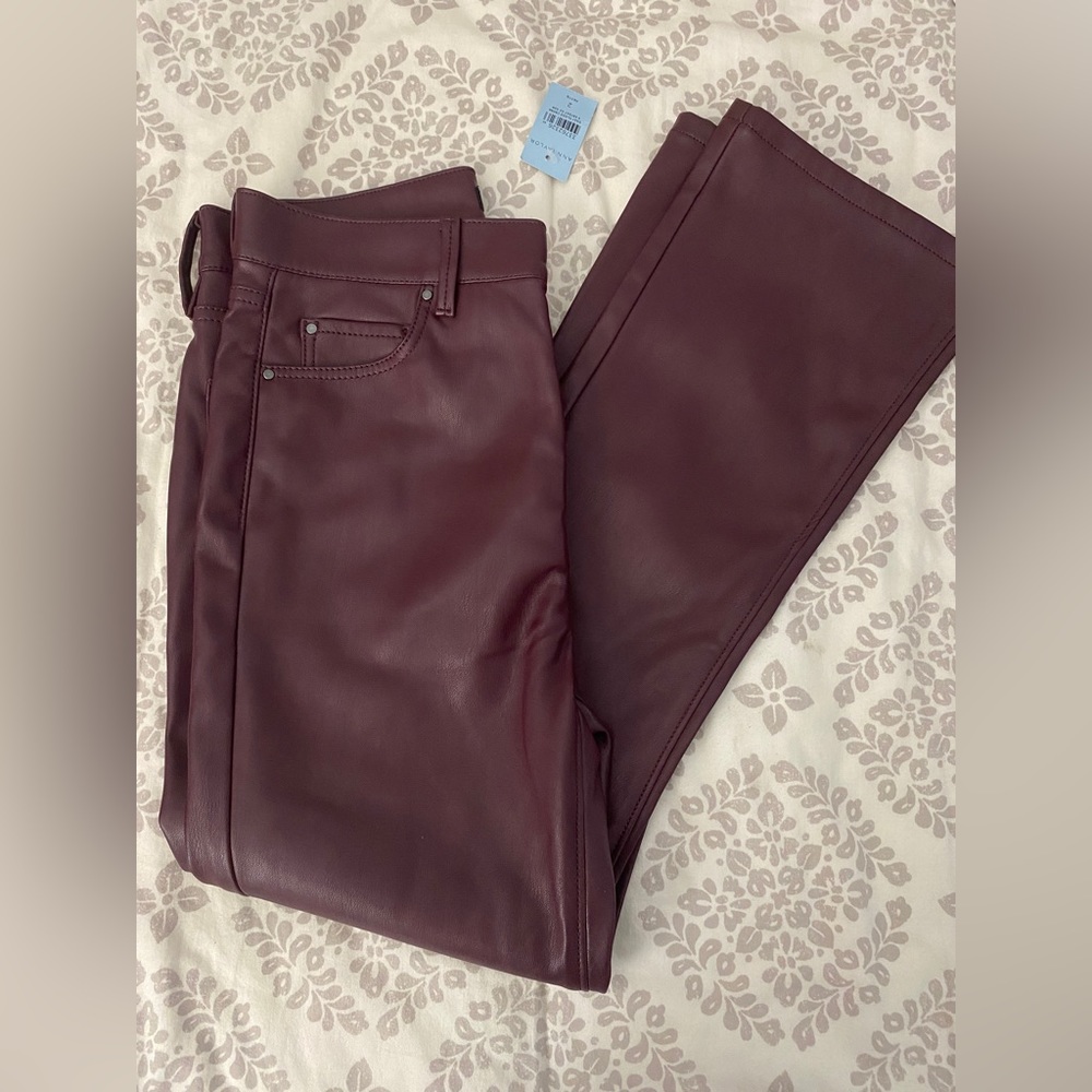 Brand New with tags - Ann Taylor Leather Pants (petite  2)